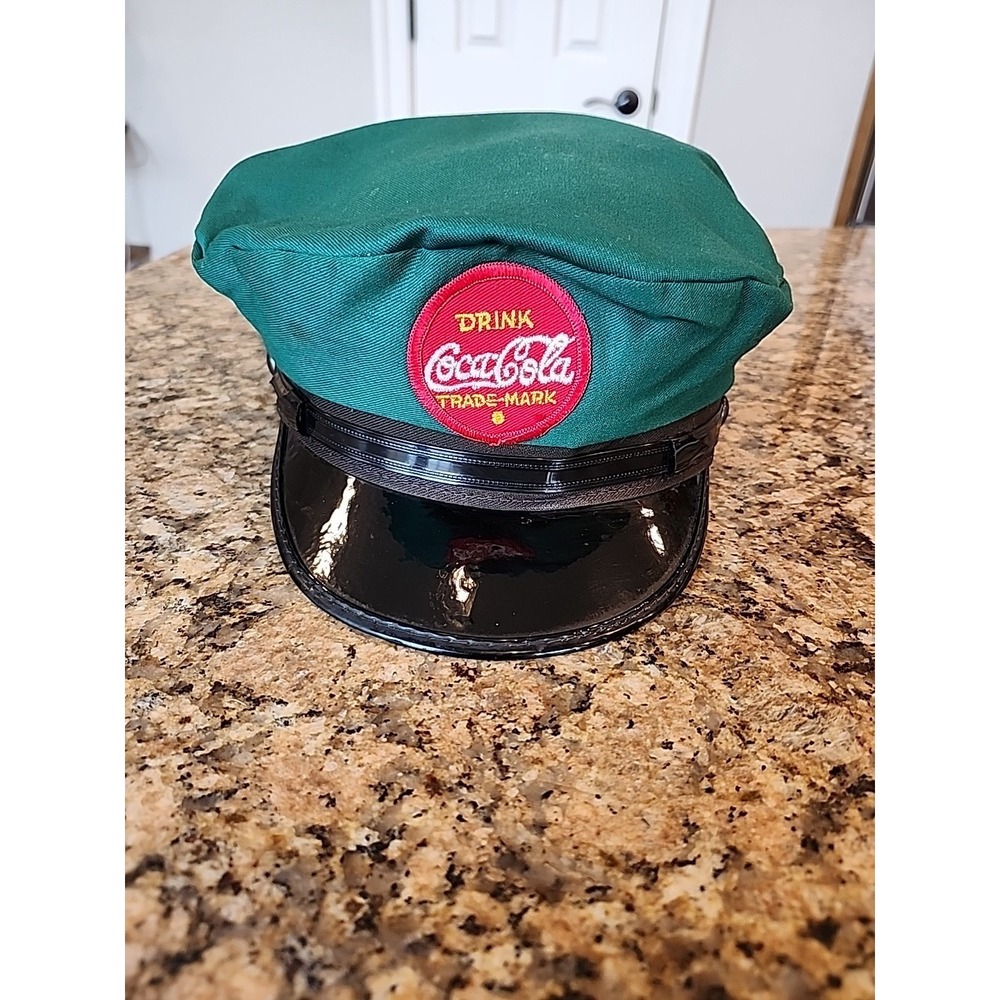 Vintage 1970s Coca Cola Delivery Driver Hat‎ Cap Uniform Coke Soda Advertising
